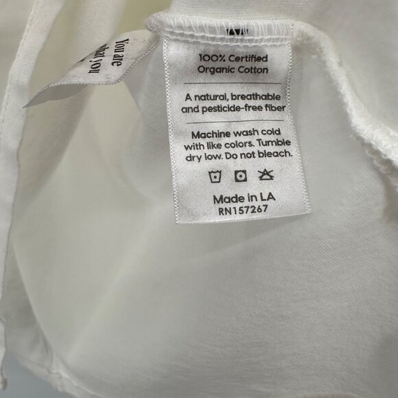 Mate The Label Max Turista Boxy Crew Tee XS Organic Cotton Short Sleeve T-Shirt - Picture 4 of 6